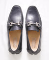 $795 SALVATORE FERRAGAMO - Classic Black Parigi Slip On Loafers - 8.5 D