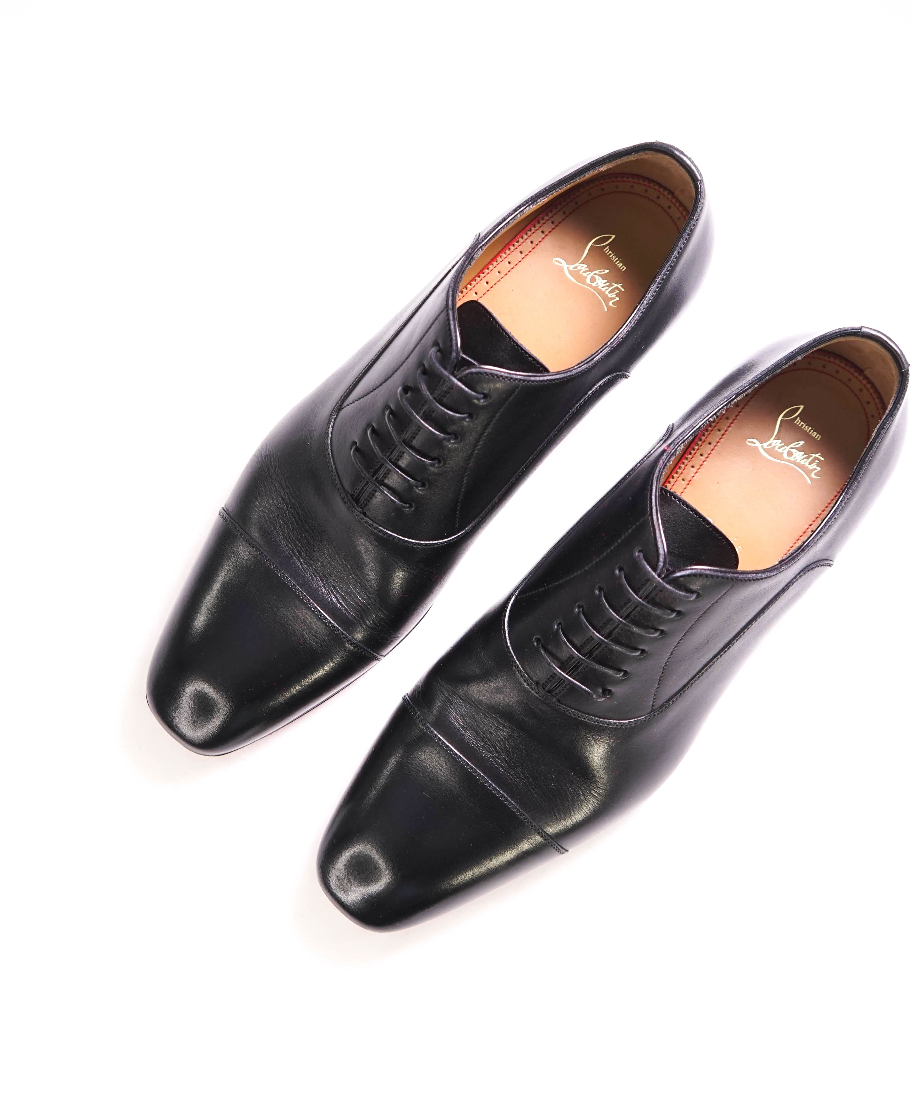 $1,050 CHRISTIAN LOUBOUTIN - *GREGGO* Black Oxfords - 10.5