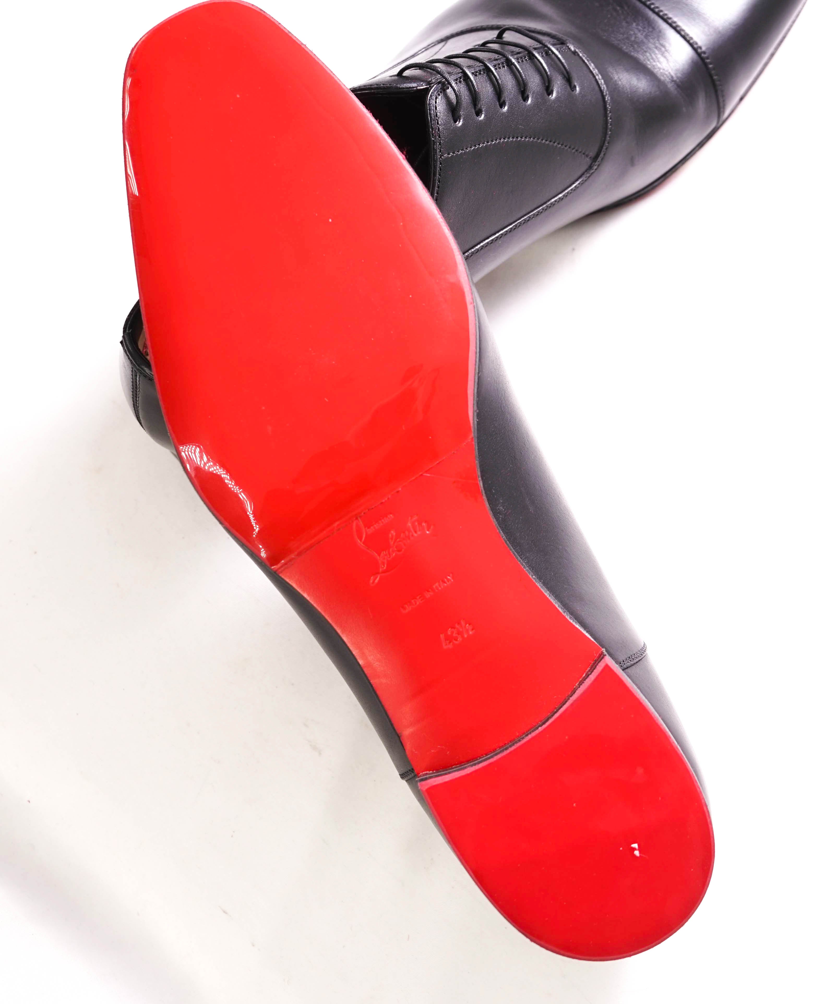 $1,050 CHRISTIAN LOUBOUTIN - *GREGGO* Black Oxfords - 10.5
