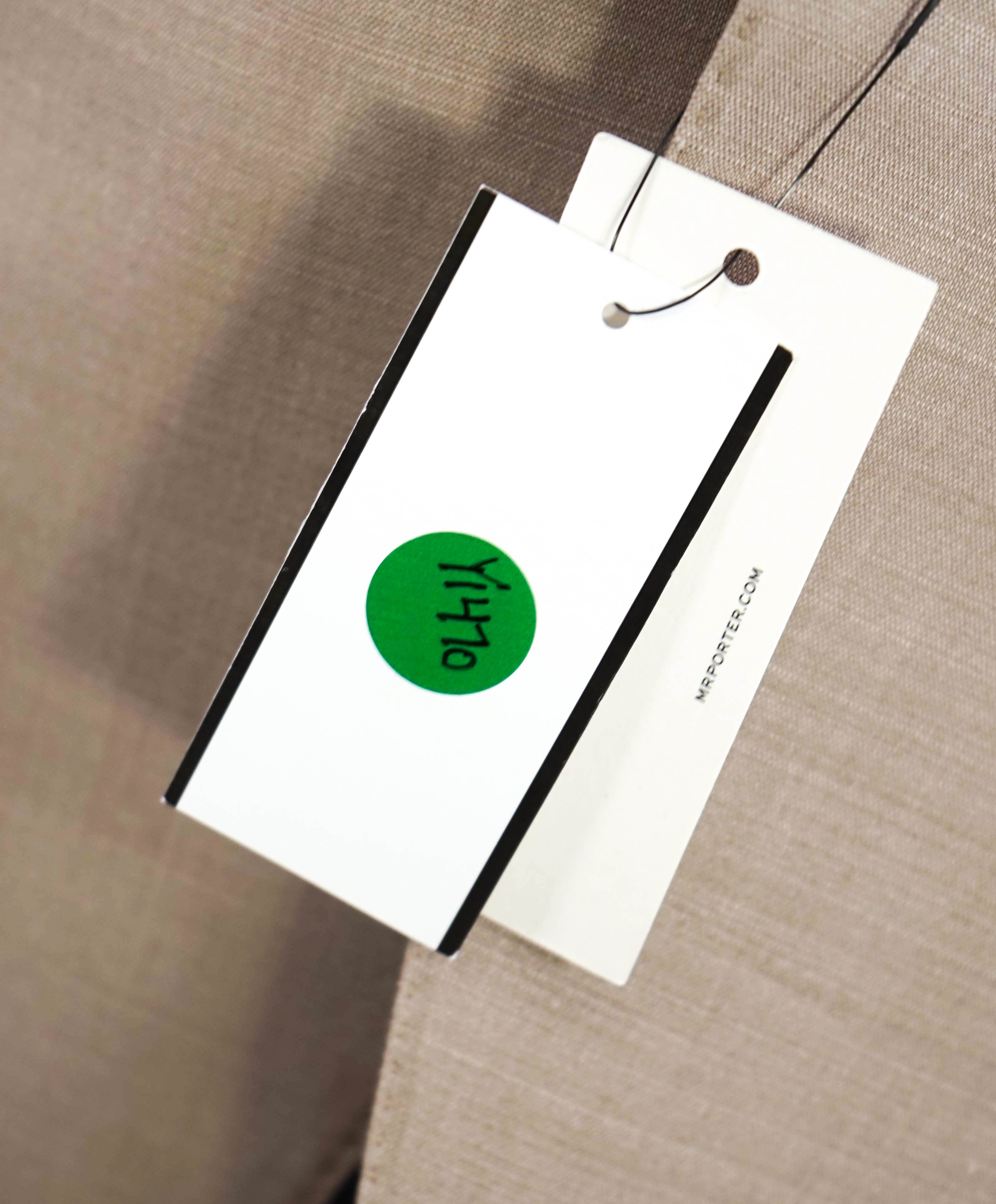 $3,950 ERMENEGILDO ZEGNA - WOOL/SILK Tauper MOP Button Solid Suit - 46R