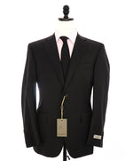 $2,195 CANALI - *CLOSET STAPLE* Black 2-Piece Suit - 46L