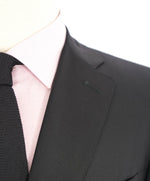 $2,195 CANALI - *CLOSET STAPLE* Black 2-Piece Suit - 48L 42W