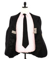 $2,195 CANALI - *CLOSET STAPLE* Black 2-Piece Suit - 46L
