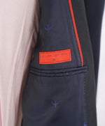 $4,595 ISAIA - "AQUASPIDER" Grossgrain SHAWL COLLAR Navy Blue Wool Tuxedo - 50L