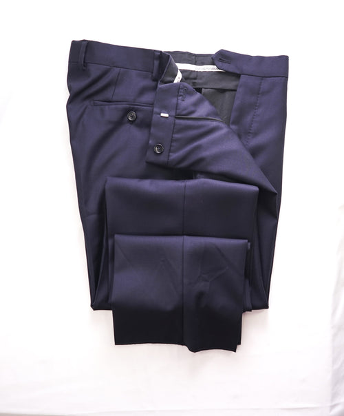 EMPORIO ARMANI - Solid Navy *Closet Staple* Flat Front Dress Pants - 34W (50 EU)