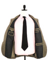 $2,895 ERMENEGILDO ZEGNA - Alpaca/Wool/Cotton Oxford Royal Weave Blazer - 36R