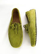 TOD’S - Green Suede Knot Front “Mocassino Gommini” Loafers - 9.5 (8.5)