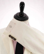$1,095 ELEVENTY - LINEN/COTTON Patch Pocket White Pique Blazer - 44 (54 EU)