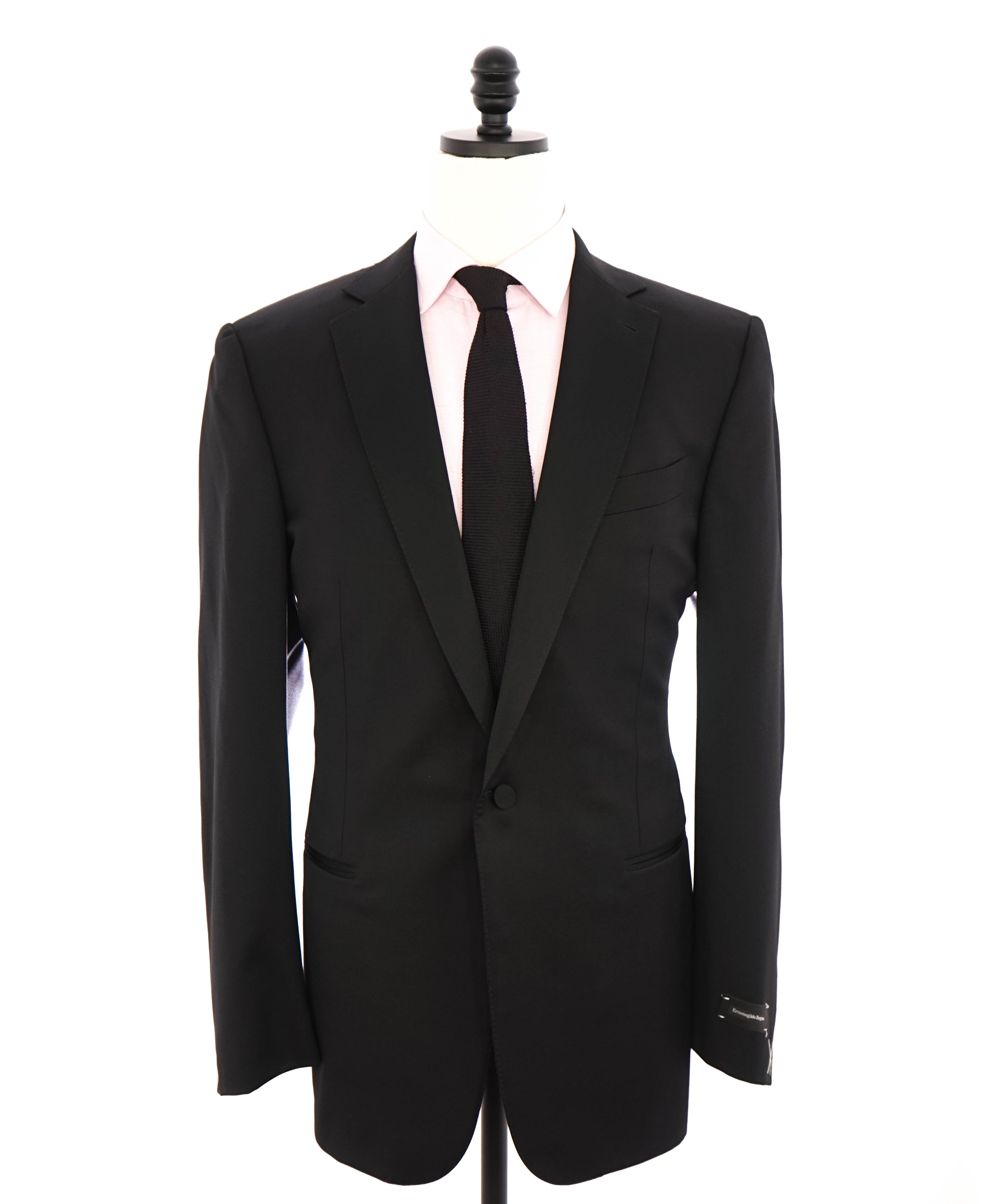 $2,995 ERMENEGILDO ZEGNA - Notch Lapel Tuxedo Dinner Jacket 1-Piece - 44L