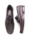 $850 SALVATORE FERRAGAMO - “GRANDIOSO" Gancini Bit Loafer Brown Leather - 10.5 D