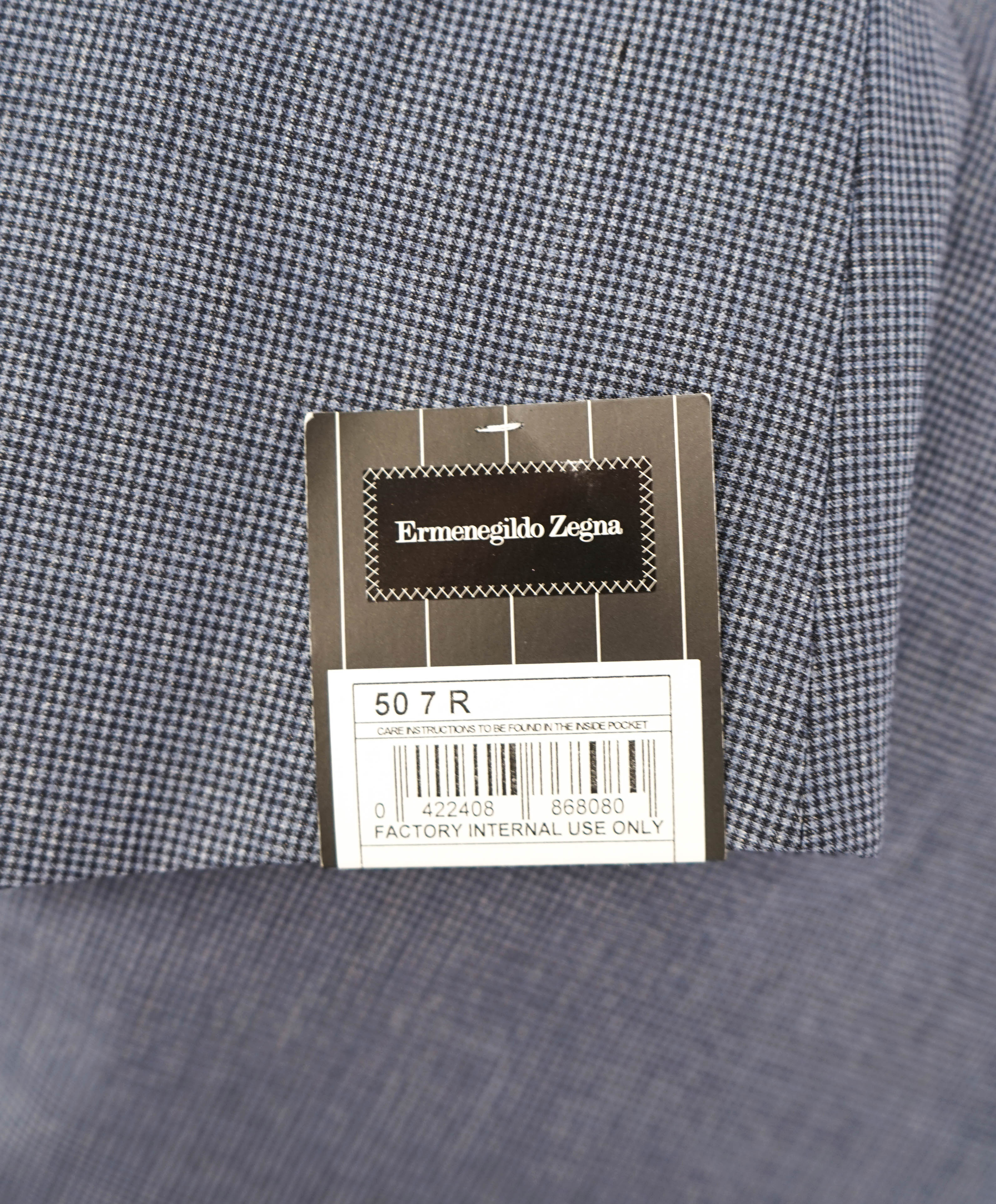 $3,495 ERMENEGILDO ZEGNA - Pastel Blue *DUO* “ZERO WEIGHT” Suit - 40R