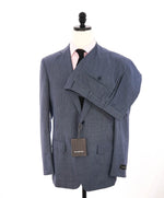 $3,495 ERMENEGILDO ZEGNA - Pastel Blue *DUO* “ZERO WEIGHT” Suit - 40R