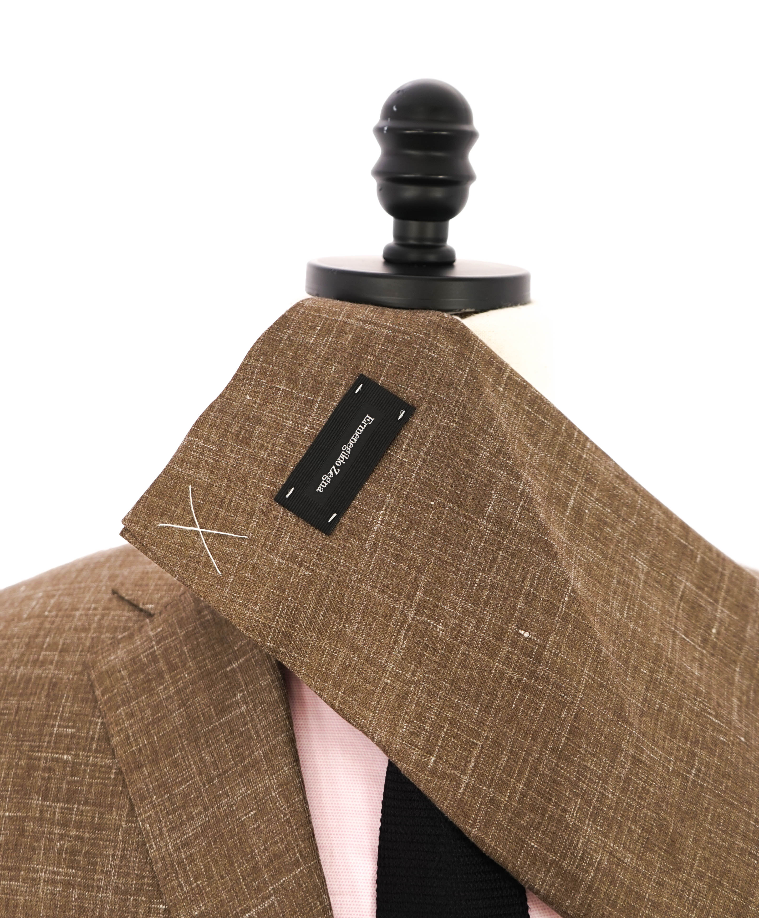 $3,290 ERMENEGILDO ZEGNA- CAHSMERE/Silk/Linen Brown Fleck Blazer- 42R