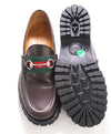 GUCCI - WEB Horse-bit Loafers Brown Iconic Style - 9.5US (9 G)