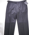 $895 ERMENEGILDO ZEGNA -"SIDE TABS" Flannel Flat Front Dress Pants - 34W (50EU)