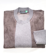 $1,995 DOLCE & GABBANA - Lamb Suede & Wool Knit Sweater - 36US (46EU)