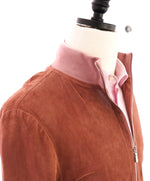 Copy of $2,495 ELEVENTY - SUEDE "Dusty Pink" Perforated Jacket Coat - 48R (3XL)