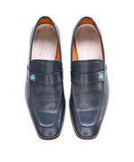 $750 SALVATORE FERRAGAMO -  Blue & Teal Gancini Leather Loafer- 9.5 EE