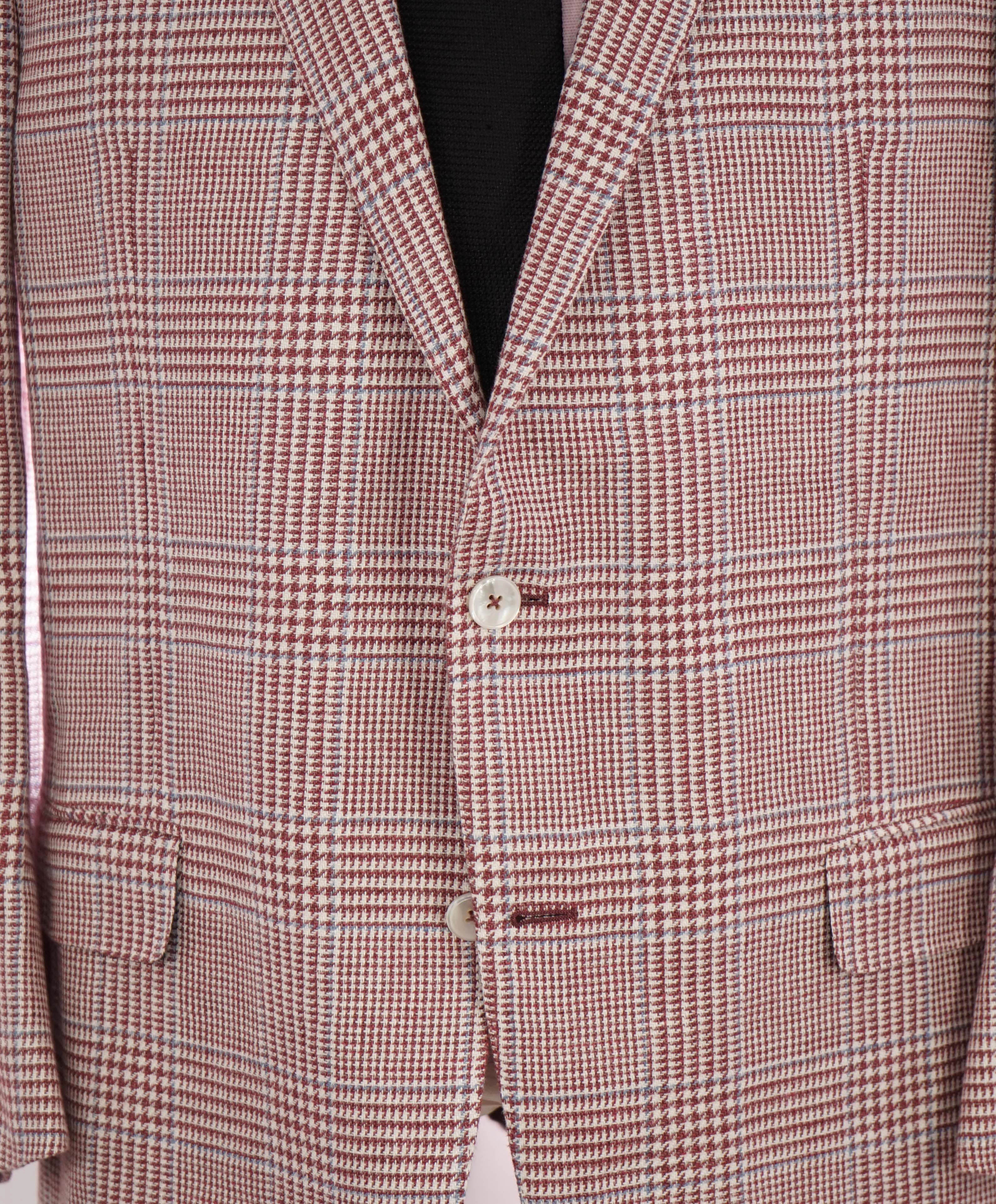 $3,695 ERMENEGILDO ZEGNA - *Crossover* Su Misura MOP Wool/Silk/Linen Blazer - 44R