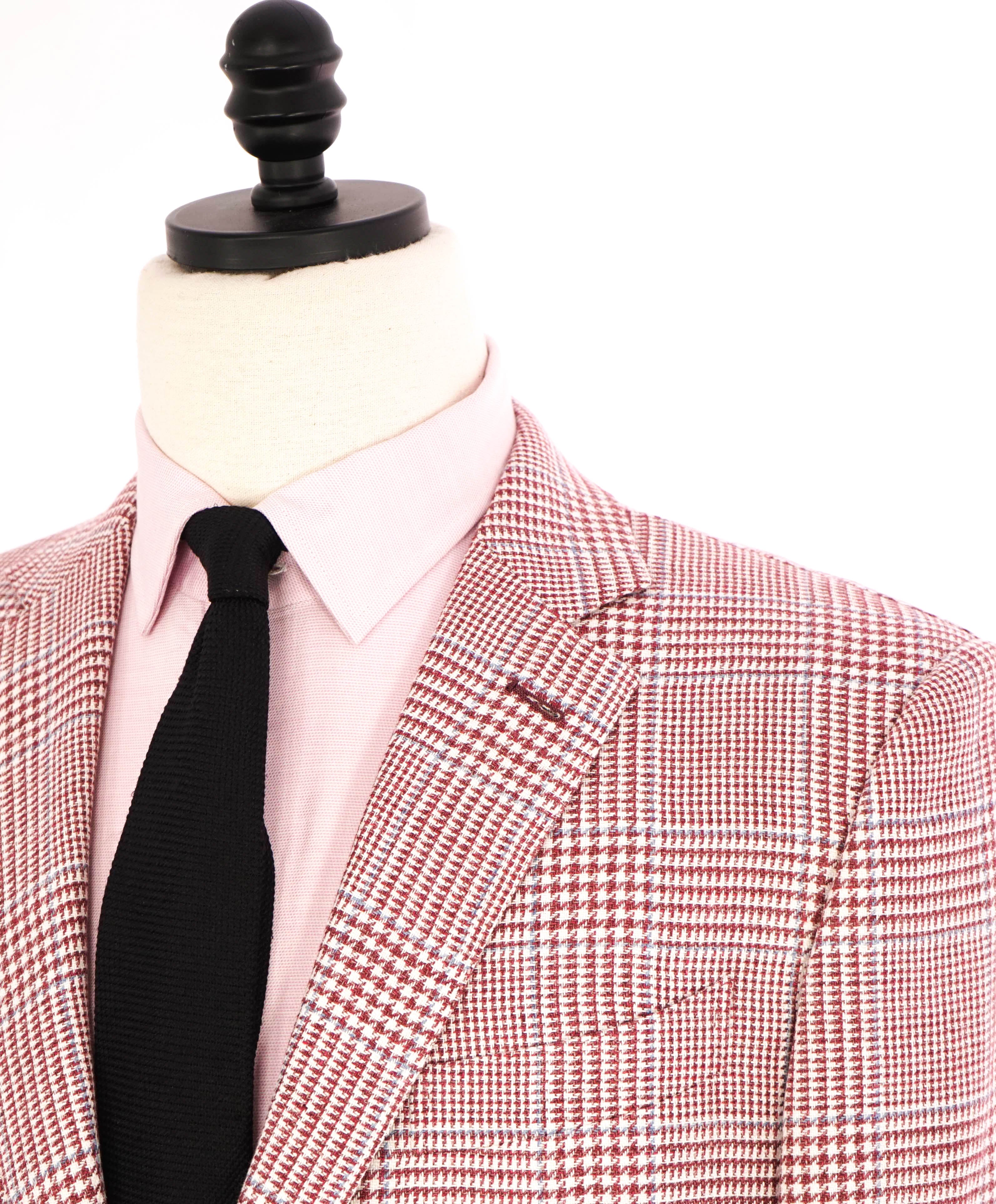 $3,695 ERMENEGILDO ZEGNA - *Crossover* Su Misura MOP Wool/Silk/Linen Blazer - 44R