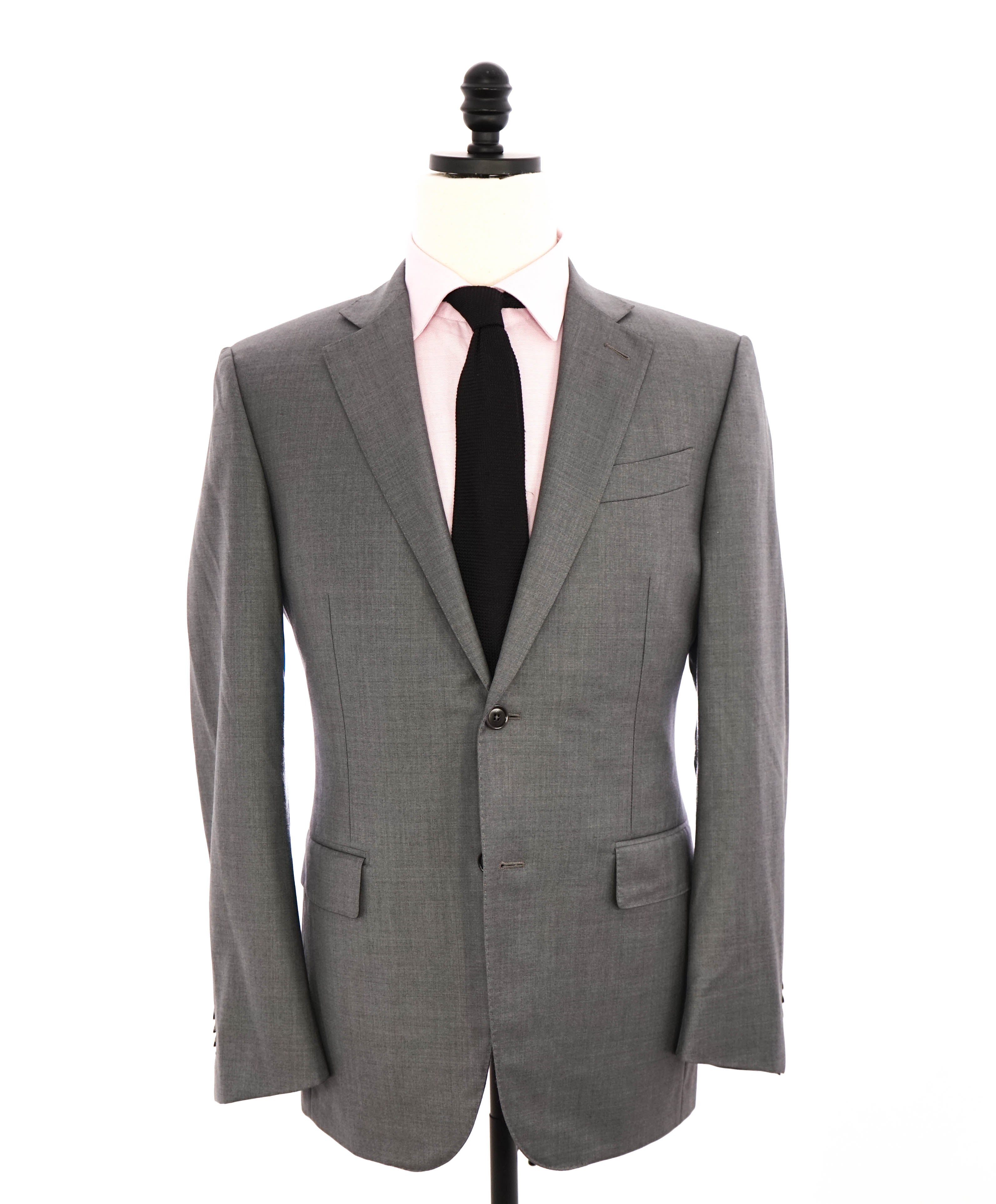 $3,290 ERMENEGILDO ZEGNA- “TORFEO” Light Gray Solid Blazer- 40R