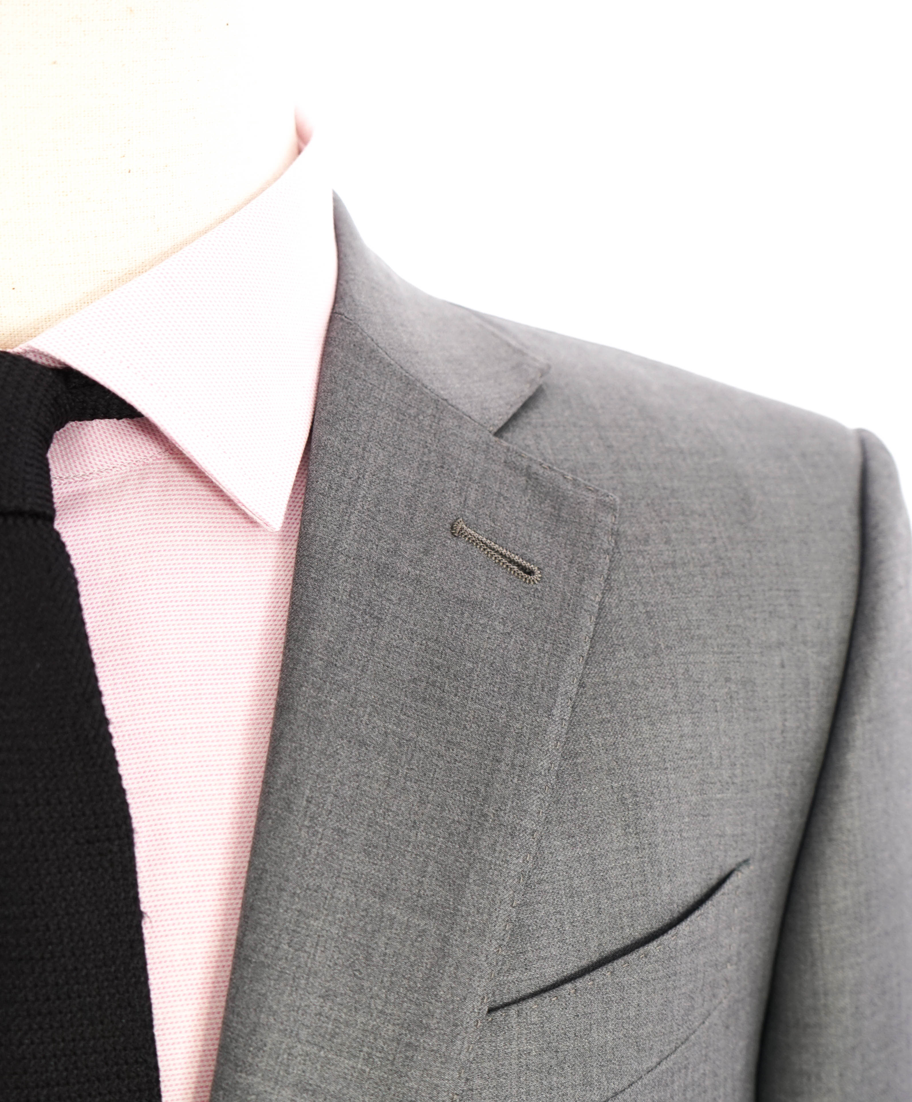 $3,290 ERMENEGILDO ZEGNA- “TORFEO” Light Gray Solid Blazer- 40R