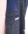 $2,195 CANALI - Medium Blue Heather WOOL/LINEN/SILK Textured 2-Piece Suit - 48R