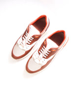 $750 SALVATORE FERRAGAMO - Brown/Orange/Neutral Gancini Sneaker - 9.5 US