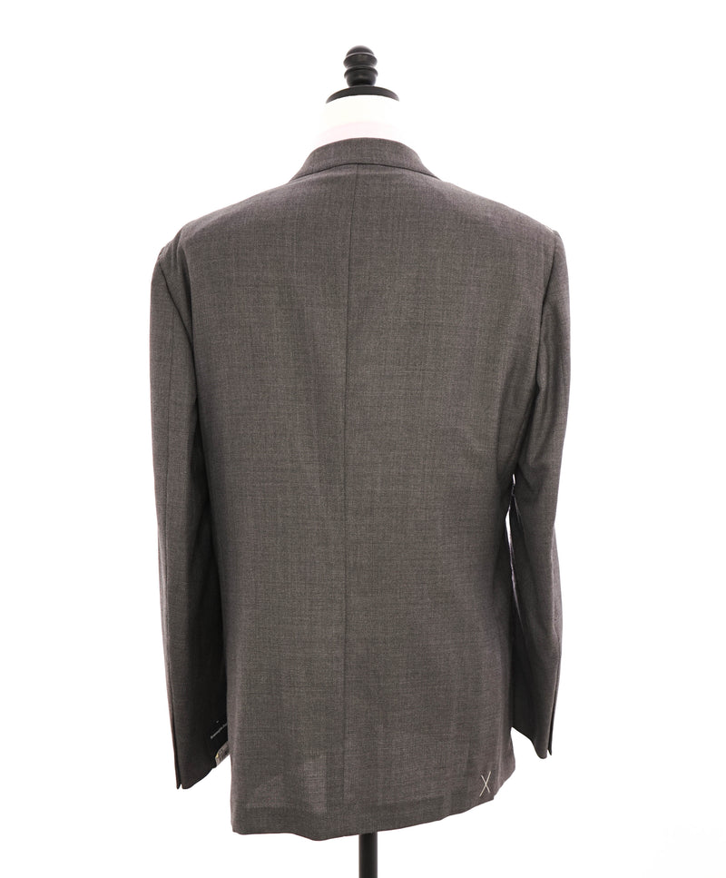 $3,295 ERMENEGILDO ZEGNA - Gray Royal Weave "10 POCKET" Blazer - 48R