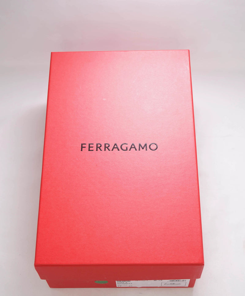 $850 SALVATORE FERRAGAMO - “GIN 4" Gancini Bit Loafer Black Leather - 13 US