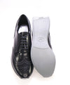 $950 PRADA - Black Leather Dress/Sneakers With Logo Brogue Detail - 10.5 US (9.5 IT)