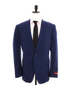 $1,298 SAKS FIFTH AVENUE - RED Trim Fit Mid Blue 2-Btn Suit - 44R 39W