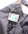 ERMENEGILDO ZEGNA - Gray WOOL Leather Logo Tag 5-Pocket Pants- 36W