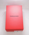 $750 SALVATORE FERRAGAMO - *ACHILLE 1* White/Navy Gancini Sneaker - 10 M US