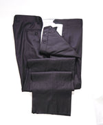 $525 CANALI - *CLOSET STAPLE* Black Flat Front Wool Dress Pants - 44W
