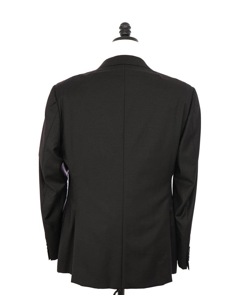 ARMANI COLLEZIONI -  "G Line" Modern Black Notch Lapel Suit - 40R