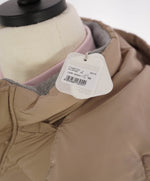 $2,545 ELEVENTY - Long NEUTRAL Padded Quilted Down Parka Coat - 40 (M)