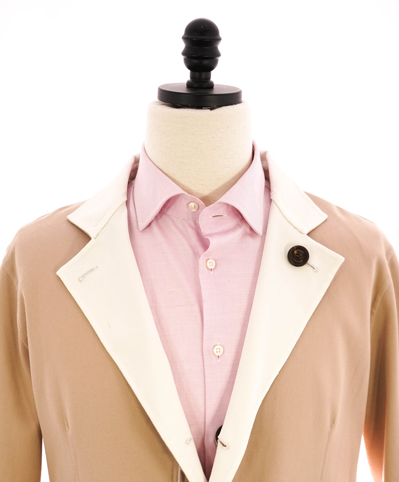 $2,645 ELEVENTY - Single-Breasted Reversible Cotton Blazer Coat- 40 (50EU)