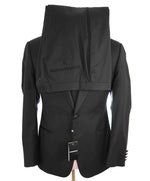 $1,995 EMPORIO ARMANI - “G LINE” 1-Btn Peak Lapel 130's Tuxedo Suit - 46R