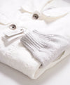 $795 ELEVENTY - *DENIM* White Cotton/Linen Metal Button Jacket - (M)