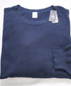 $495 ELEVENTY - *COTTON* Navy Blue Pique Crewneck Sweater - XXL