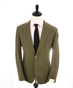 ELEVENTY - Sage Green Herringbone Semi-Lined Soft Jacket Blazer - 44 (54 EU)