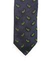 $240 DRAKE'S - Navy Green Paisley Silk Tie 3.25" - Tie