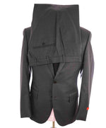 $3,750 ISAIA - Gray "AQUASPIDER" *CLOSET STAPLE* Coral Pin Suit - 42L