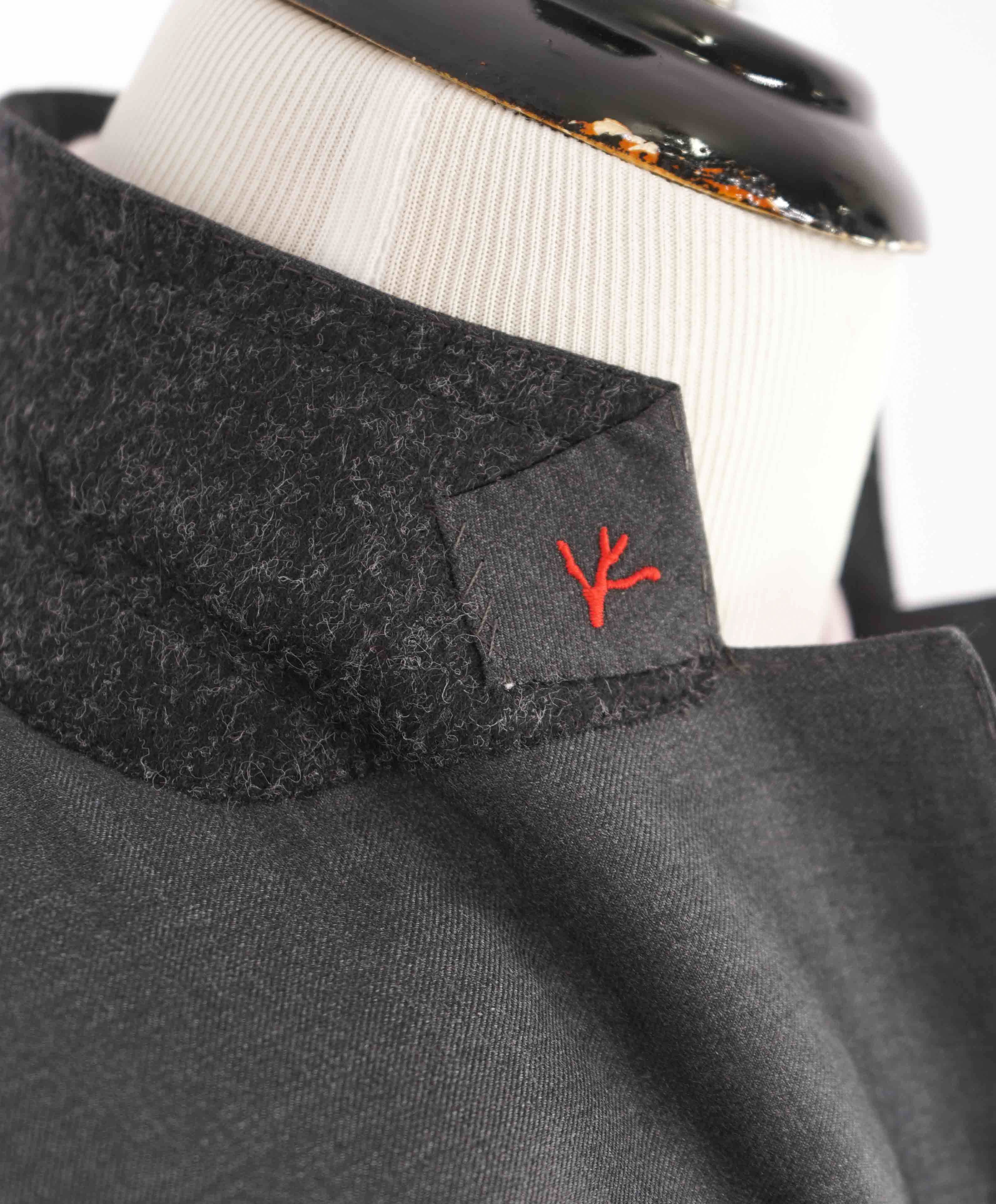 $3,750 ISAIA - Gray "AQUASPIDER" *CLOSET STAPLE* Coral Pin Suit - 42L