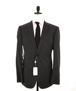 ARMANI COLLEZIONI - “M Line” Micro-Check Basket Weave Gray Suit - 42L