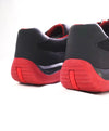 $895 PRADA - "PUNTA ALA" *LINEA ROSSA* Black/Red Sneaker - 12 US (11 Prada)