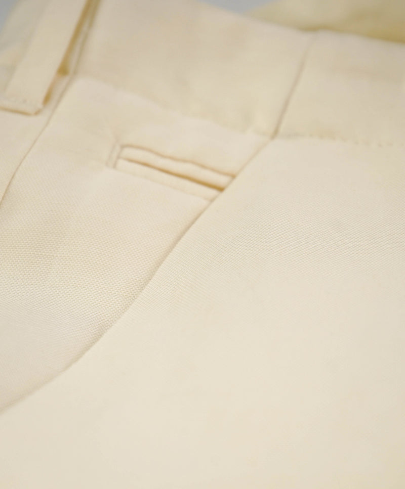 JOHN VARVATOS - Main Line Collection LINEN Blend IVORY Dress Pants - 34W