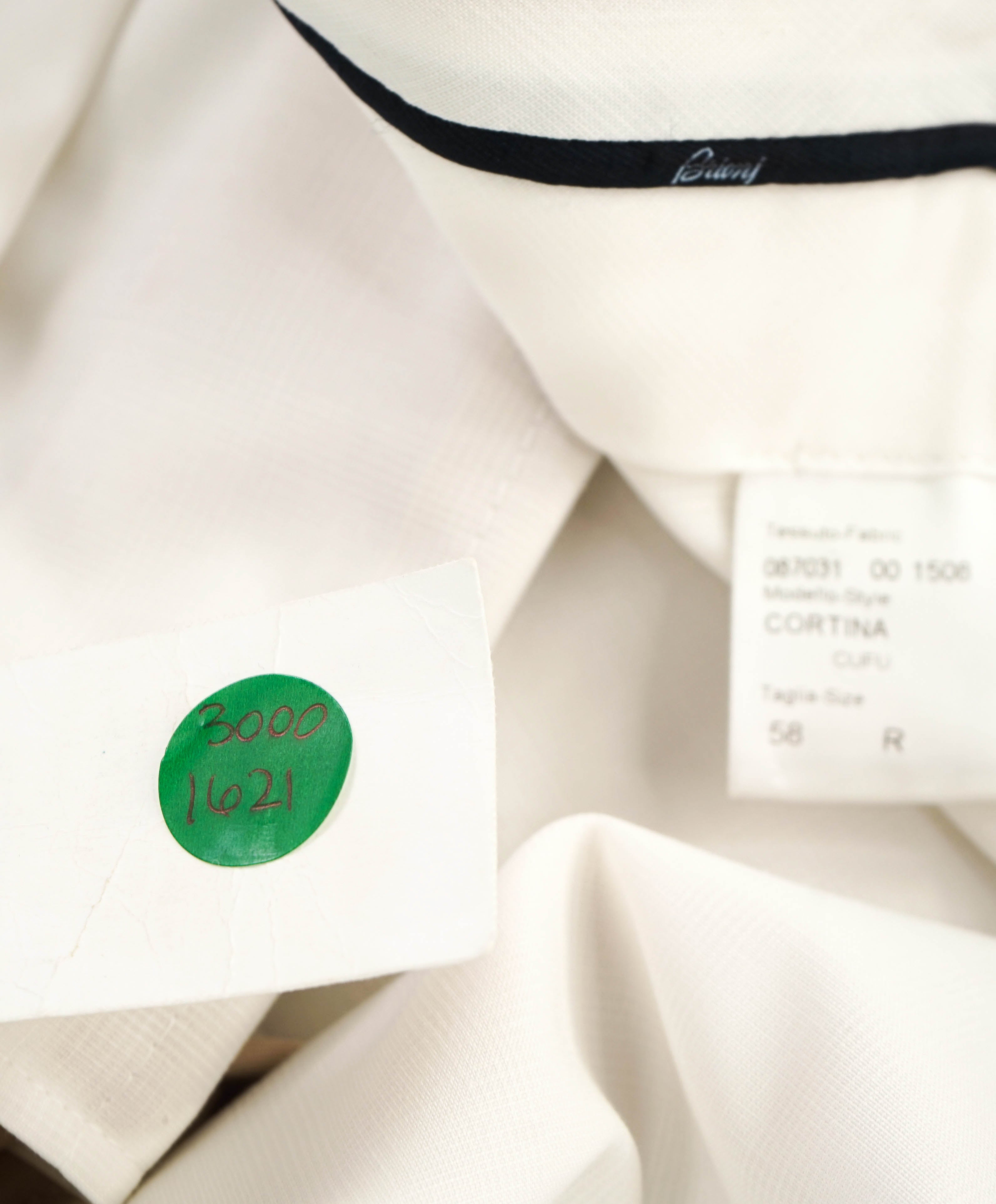 BRIONI -"CORTINA" COTTON LOGO Light Beige Pants - 40W (58EU)