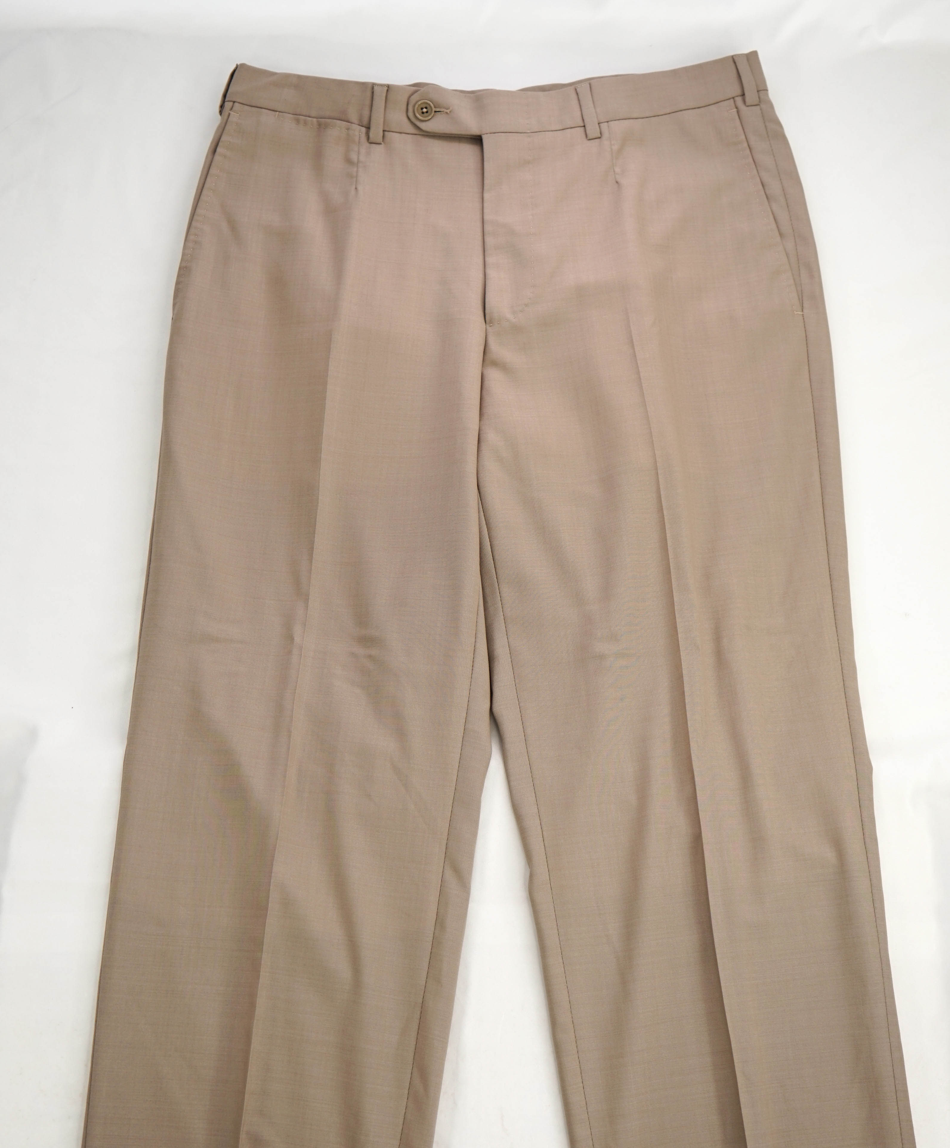 ERMENEGILDO ZEGNA -  Taupe Premium Dress Pants - 32W (48EU)